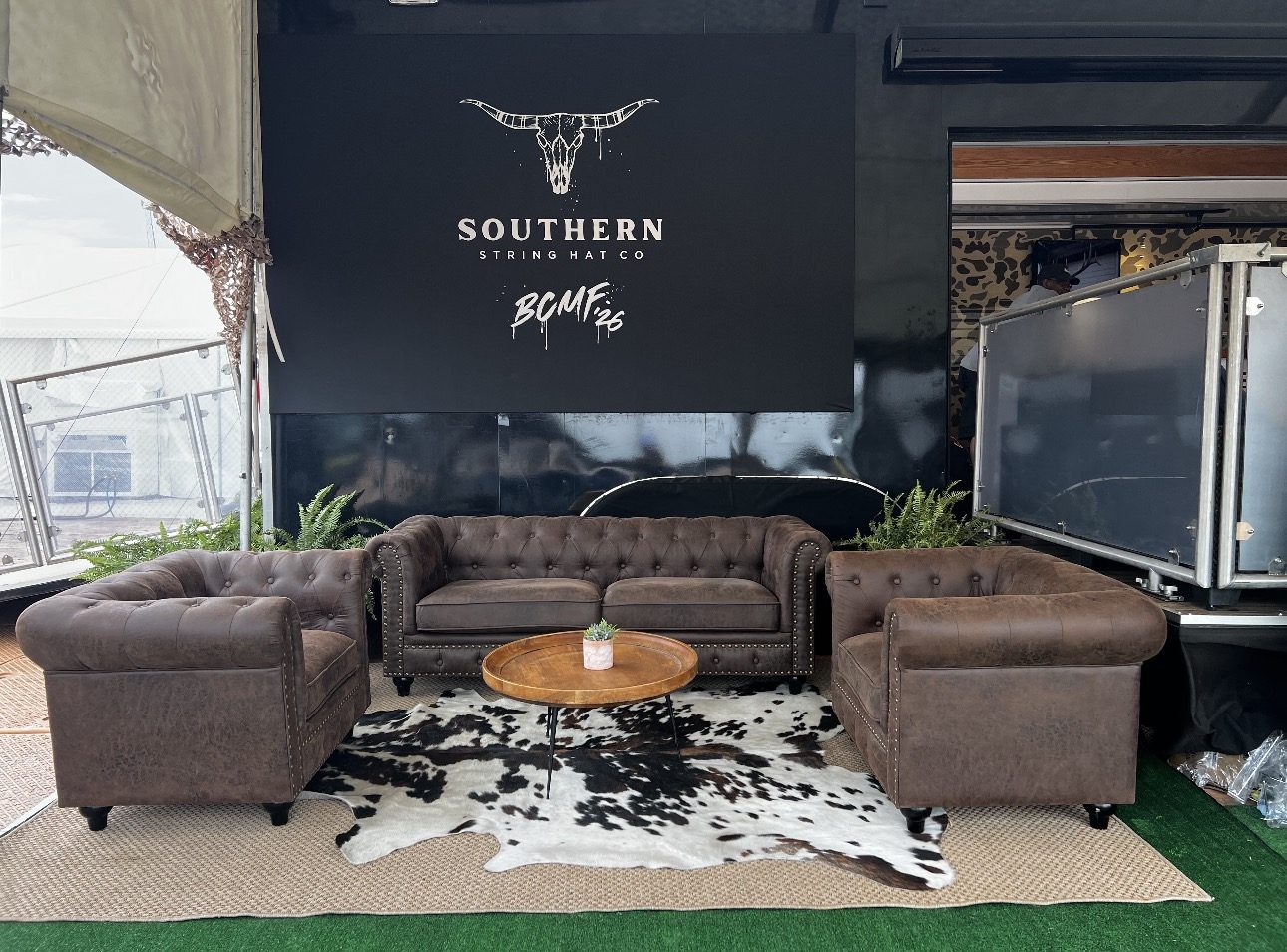 Southern String hospitality lounge interior