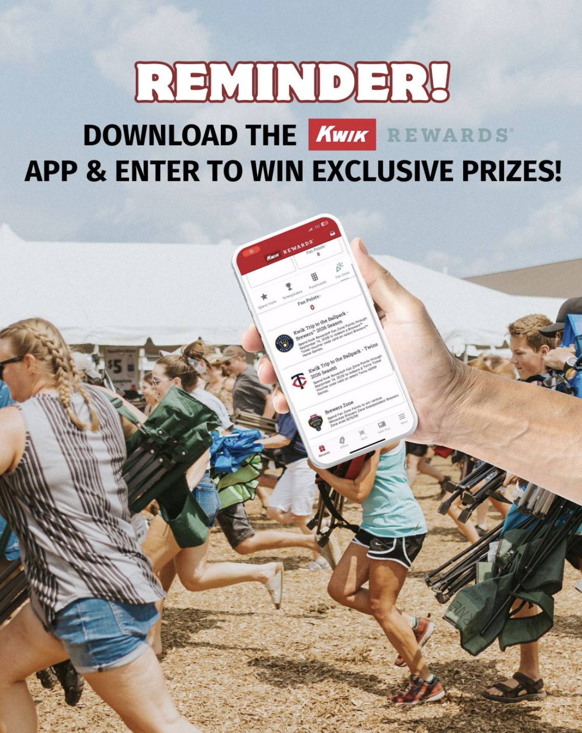 Kwik Rewards app promotion at Country Jam USA